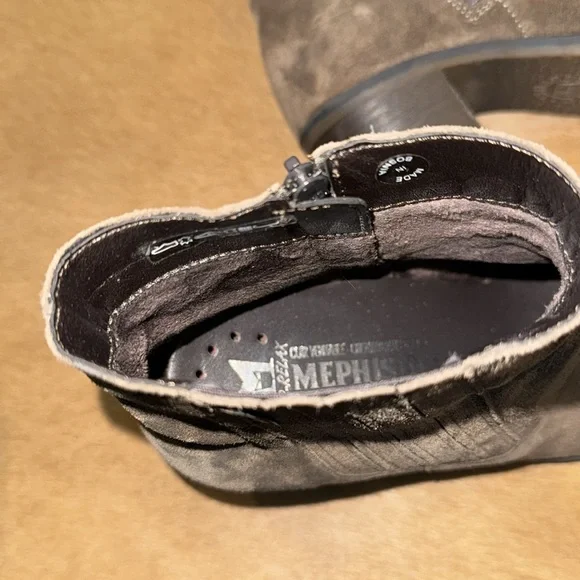 Mephisto sz6 brown/gray ankle booties - Picture 6 of 8